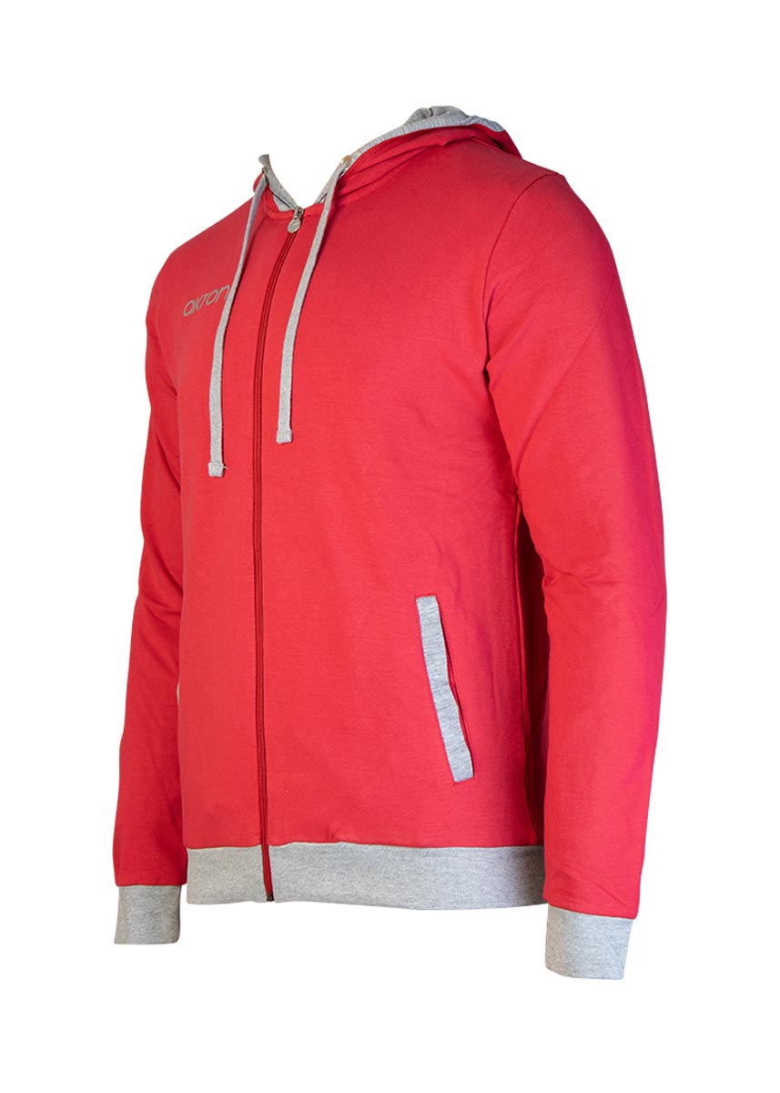 Akron Junior Tampa Tracksuit Top - Red / Grey-535631