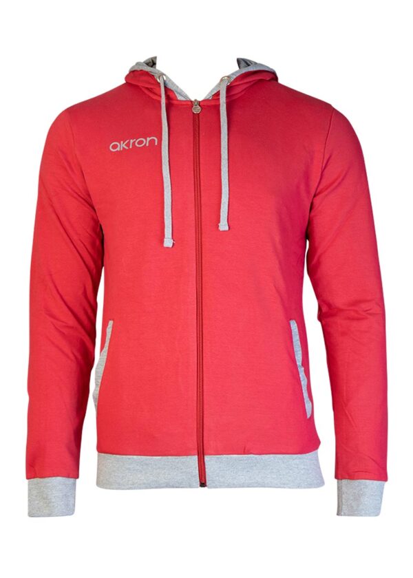 Akron Tampa Tracksuit Top - Red / Grey-0
