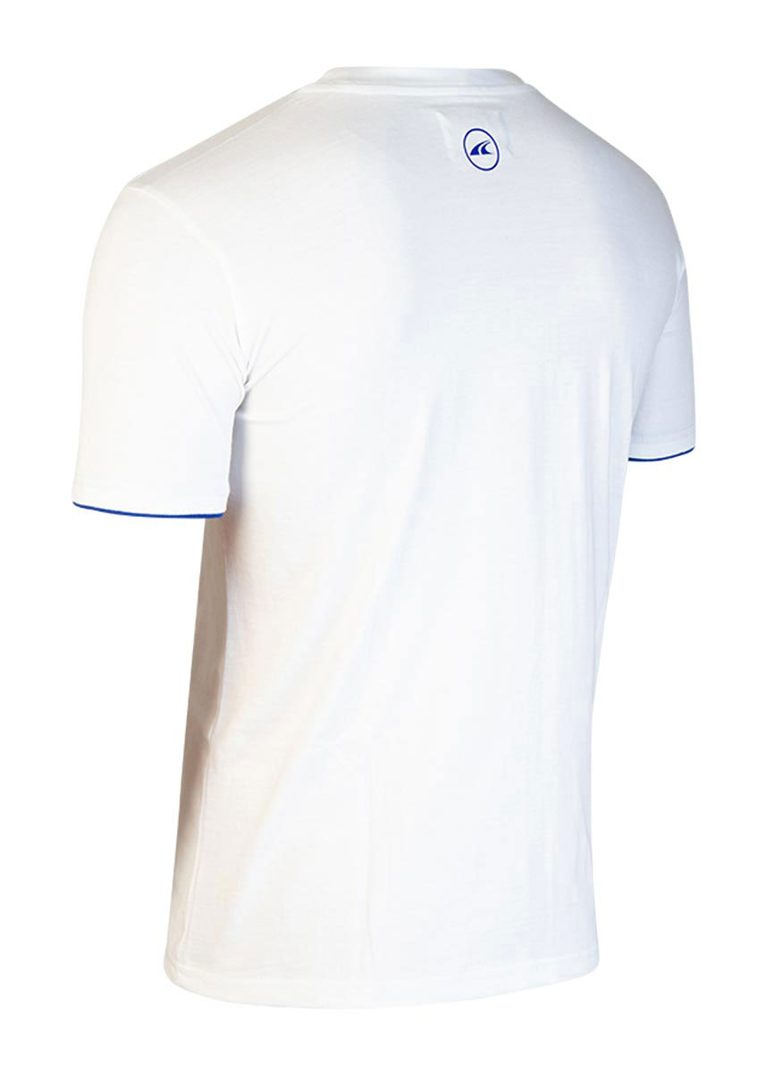 Akron Junior New Orleans Cotton T-shirt - White / Navy-536093