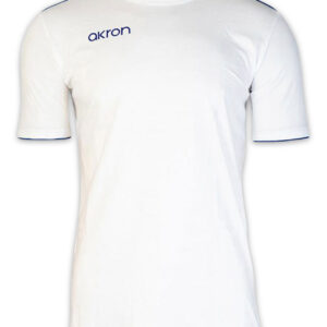 Akron New Orleans Cotton T-shirt - White / Navy Blue-0