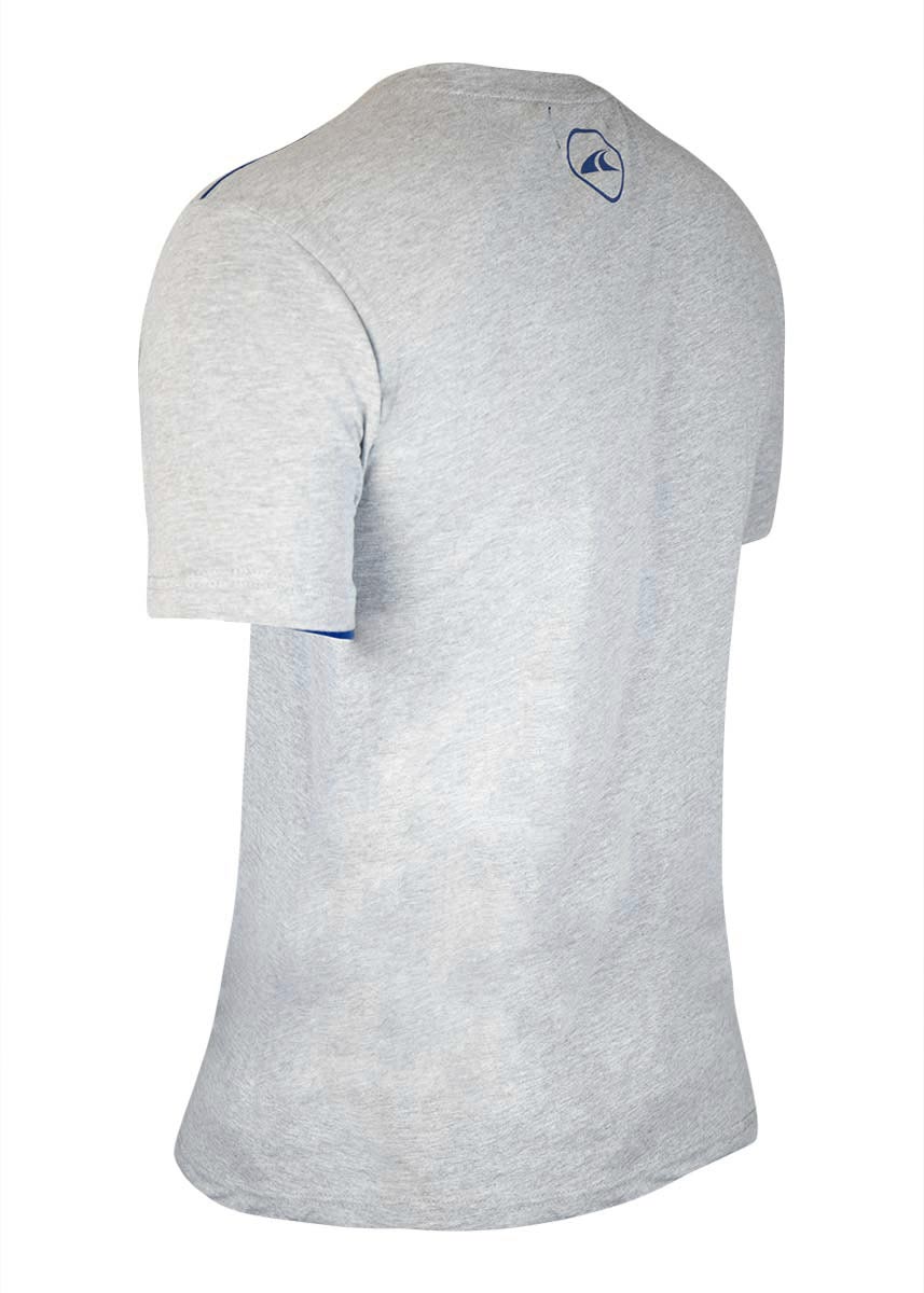 Akron New Orleans Cotton T-shirt - Grey / Navy-536328