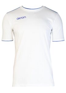 Akron Junior New Orleans Cotton T-shirt - White / Royal Blue