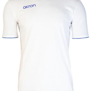 Akron Junior New Orleans Cotton T-shirt - White / Royal Blue-0