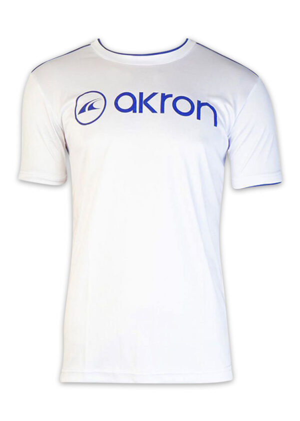 Akron Denis Technical T-shirt - White / Royal Blue-0