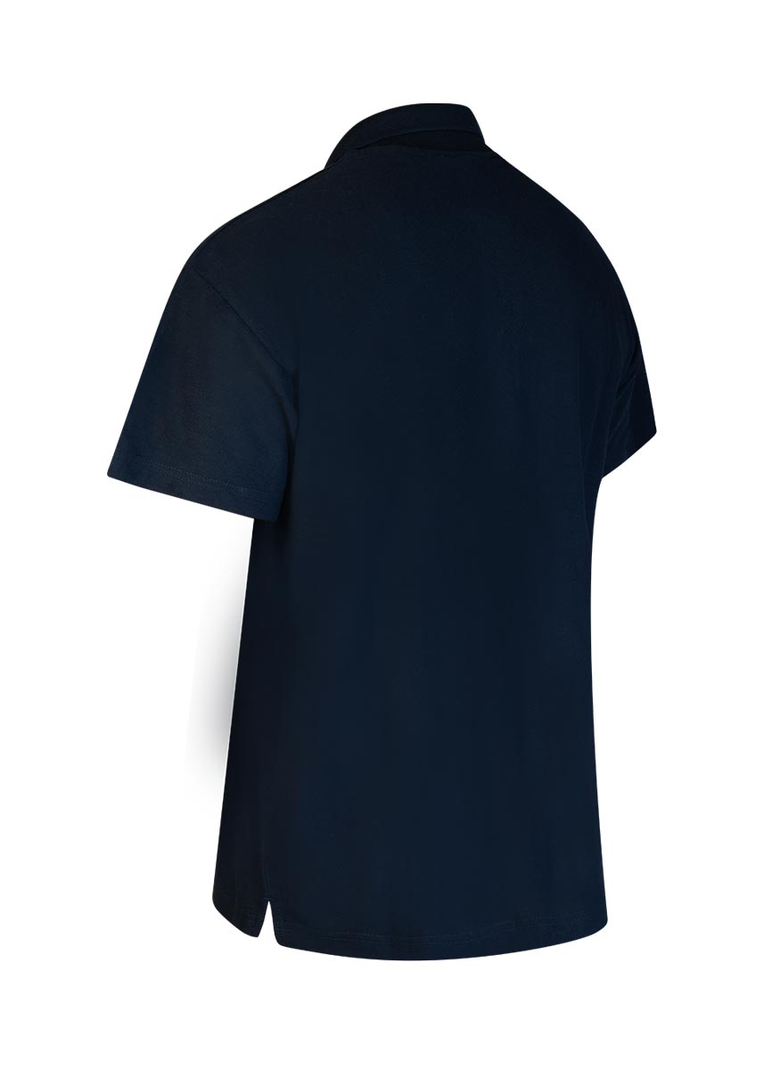 Akron Junior Break Polo Shirt - Navy Blue-536320