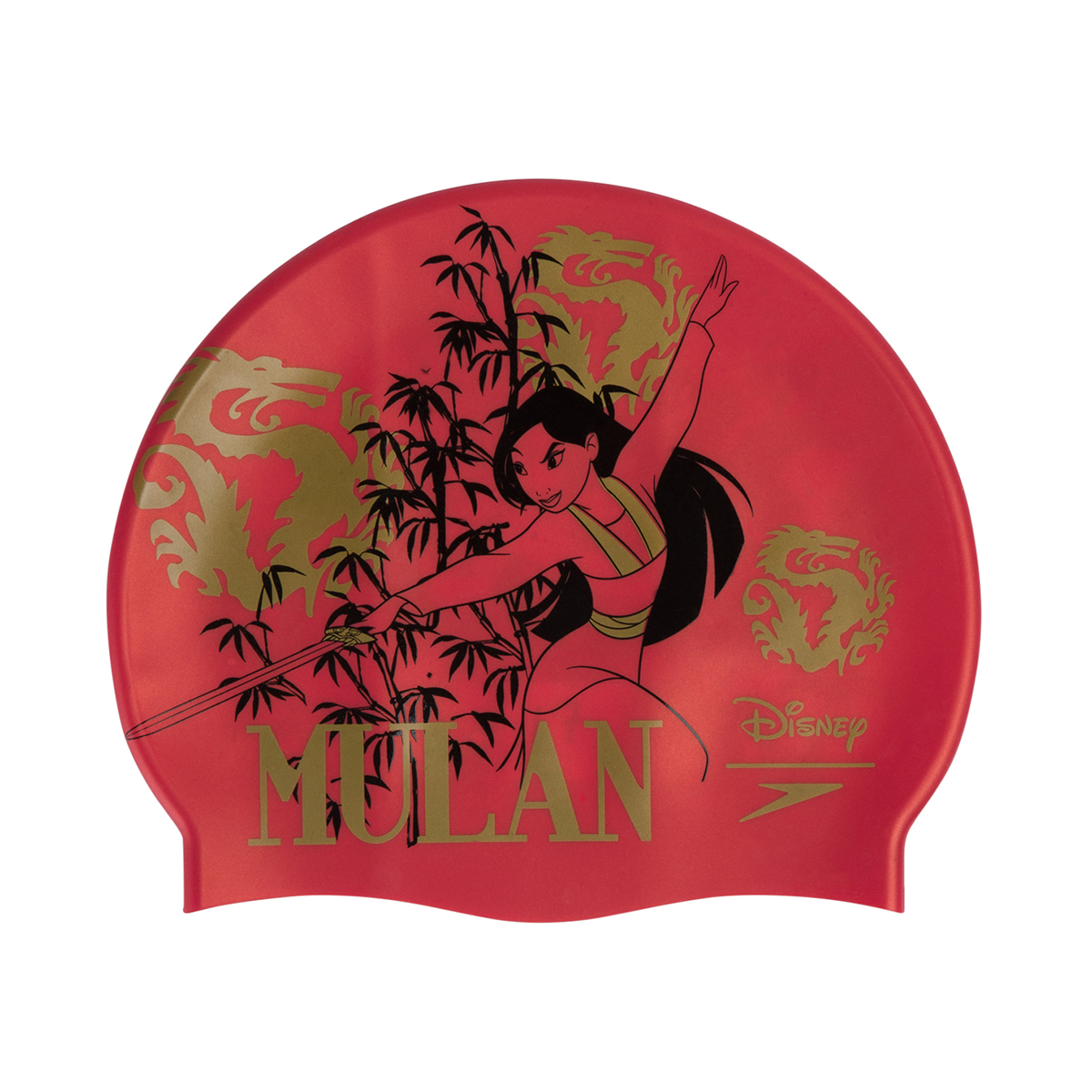 Speedo Junior Disney Print Cap Mulan - Red / Gold-530503
