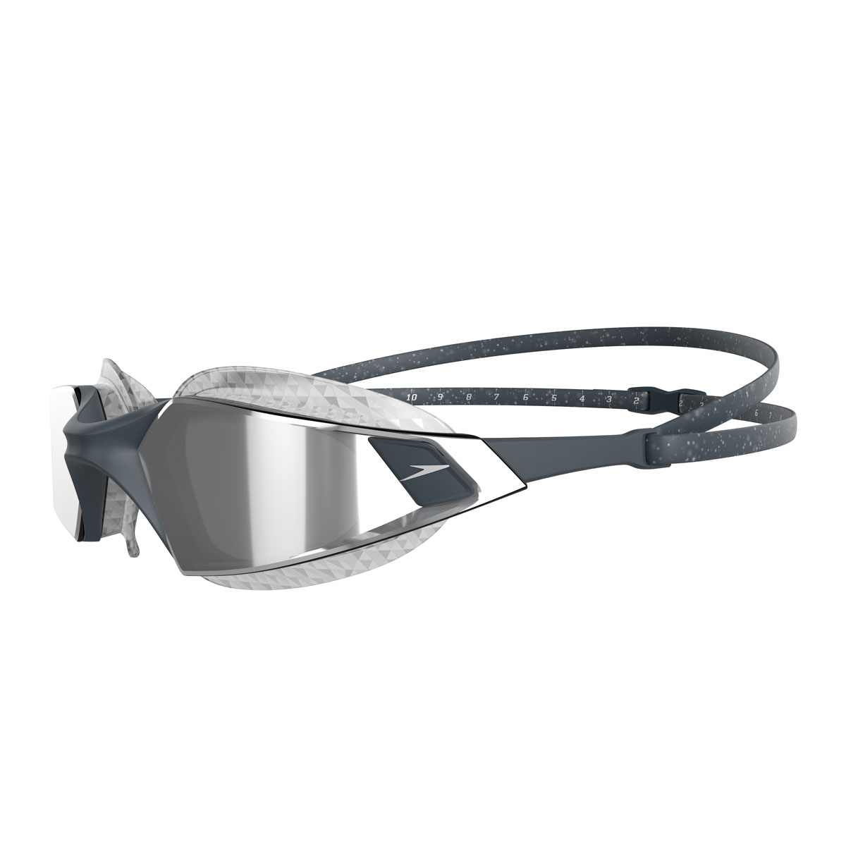Speedo Aquapulse Pro Mirrored Goggles - Oxid Grey / Silver-568583