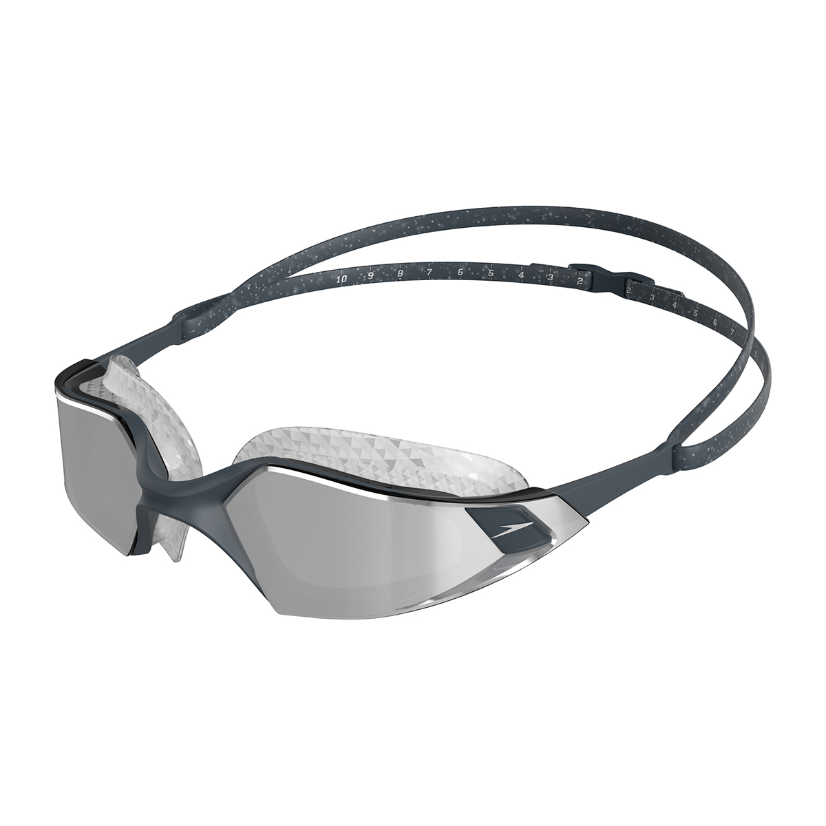Speedo Aquapulse Pro Mirrored Goggles - Oxid Grey / Silver-0