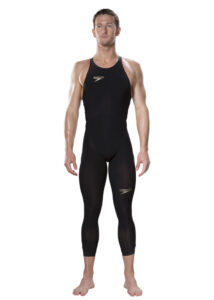 Speedo Men's Fastskin LZR Elite Openwater Bodyskin - Black / Green Glow