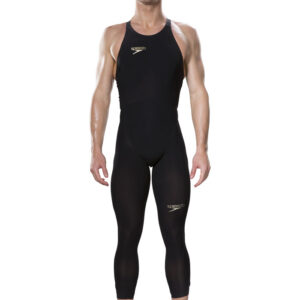 Speedo Men's Fastskin LZR Elite Openwater Bodyskin - Black / Green Glow-0