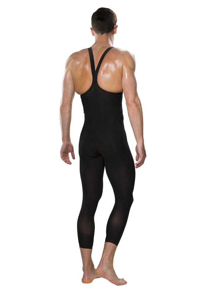 Speedo Men's Fastskin LZR Elite Openwater Bodyskin - Black / Green Glow-brand