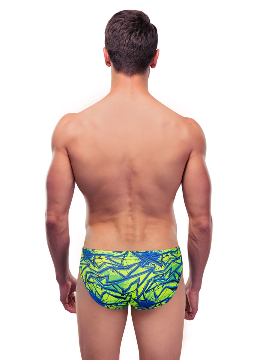 Turbo Men's Shout Brief - Green-brand