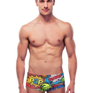 Turbo Men's Comic Boom Super Tank - Red-0