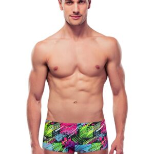 Turbo Men's Square Flu Super Tank - Multicoloured-0