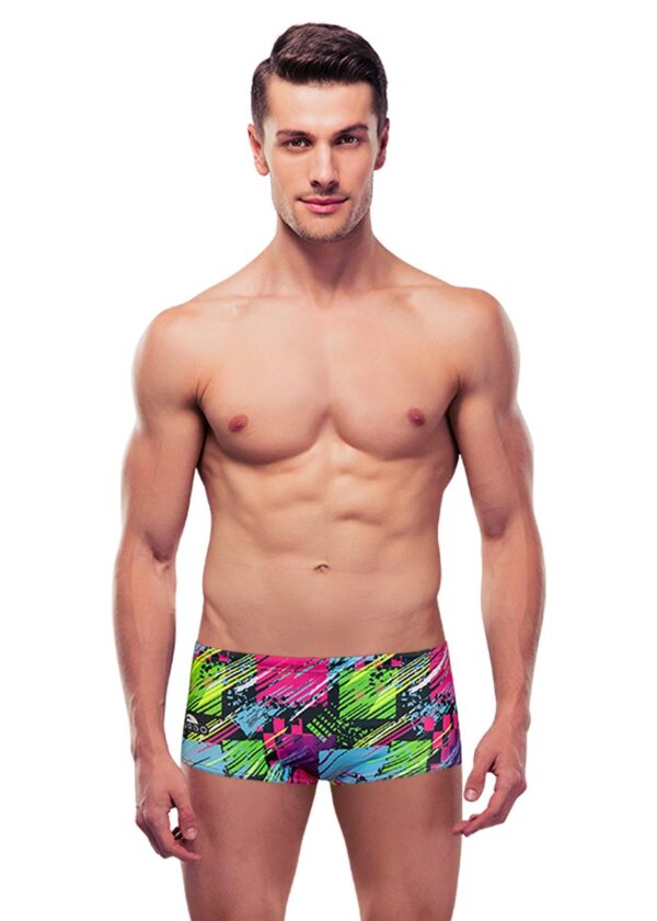 Turbo Men's Square Flu Super Tank - Multicoloured-0