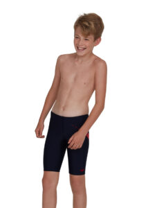 Speedo Boy's Boomstar Placement Jammer - True Navy / Fed Red