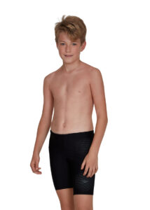 Speedo Boy's Tech Placement Jammer - Black / Green Glow