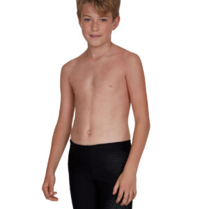Speedo Boy's Tech Placement Jammer - Black / Green Glow-0