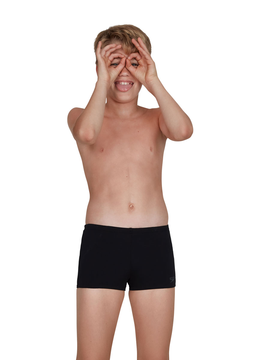 Speedo Boy's Essential Endurance+ Aquashort - Black-0