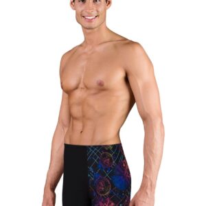 Speedo Men's Star Wars Digital Allover 1 Leg Aquashort - Black / Cosmo / Phoenix Red-0