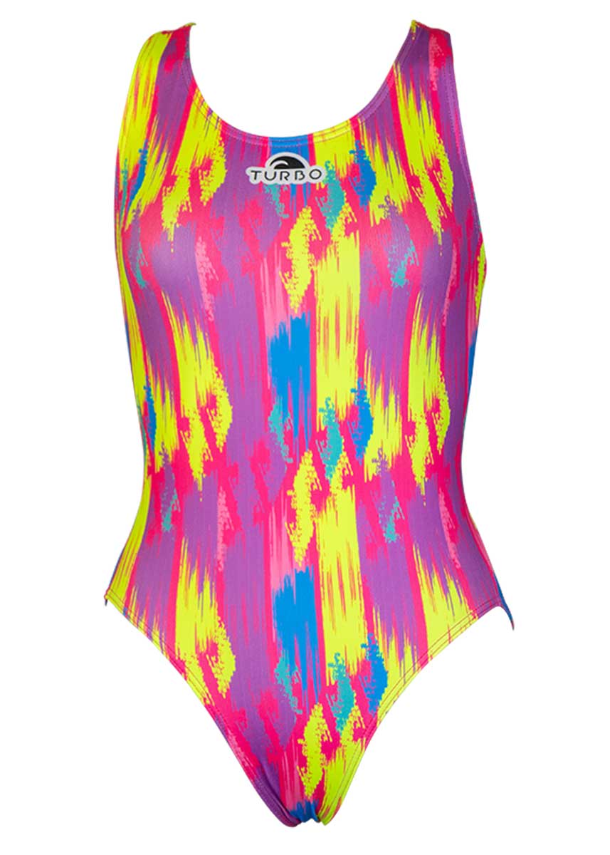 Turbo Women's Mesh Colour Swimsuit - Pink-532225