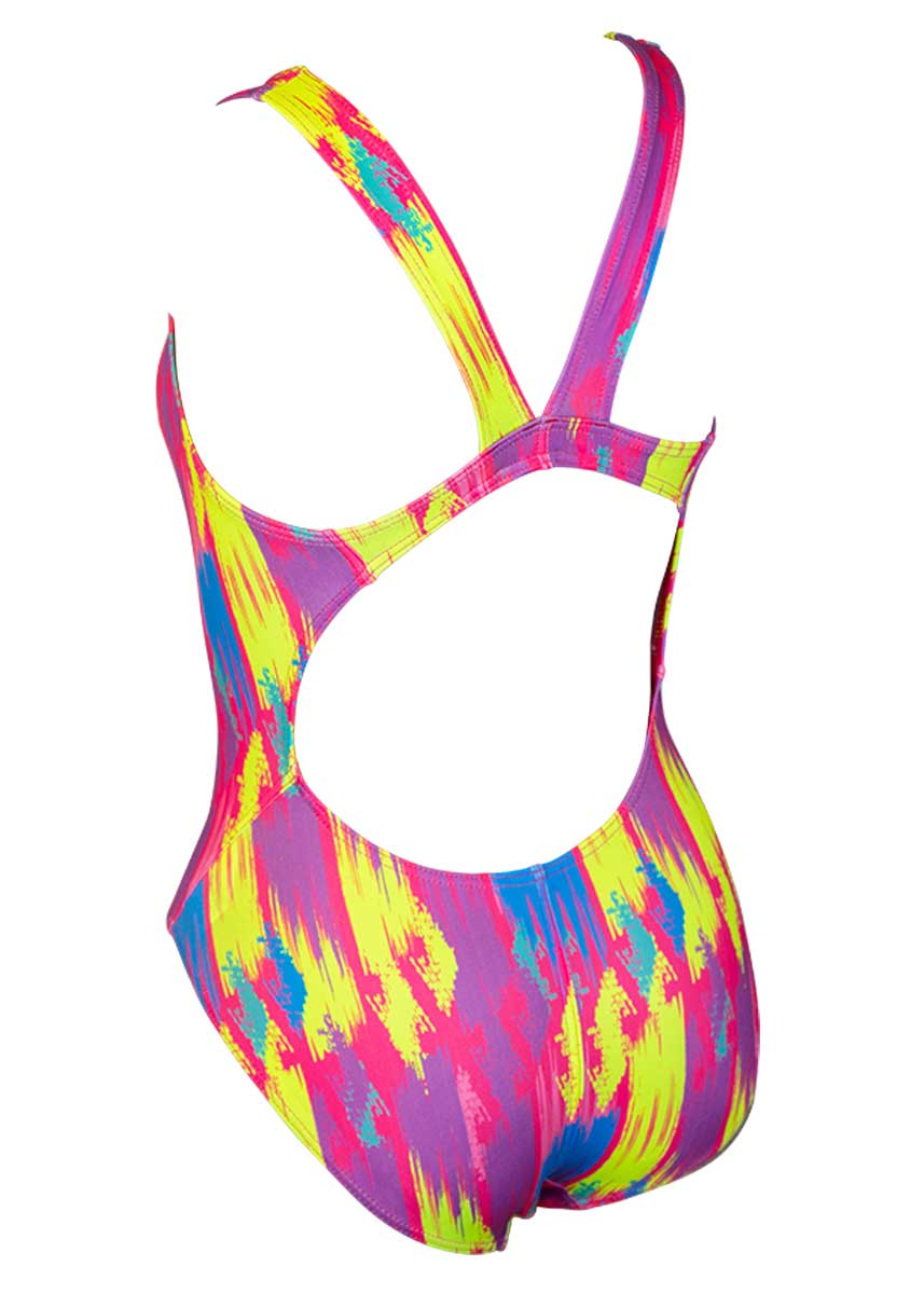 Turbo Women's Mesh Colour Swimsuit - Pink-532223