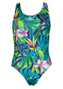 Turbo Girl's Jungle Bird Swimsuit - Green