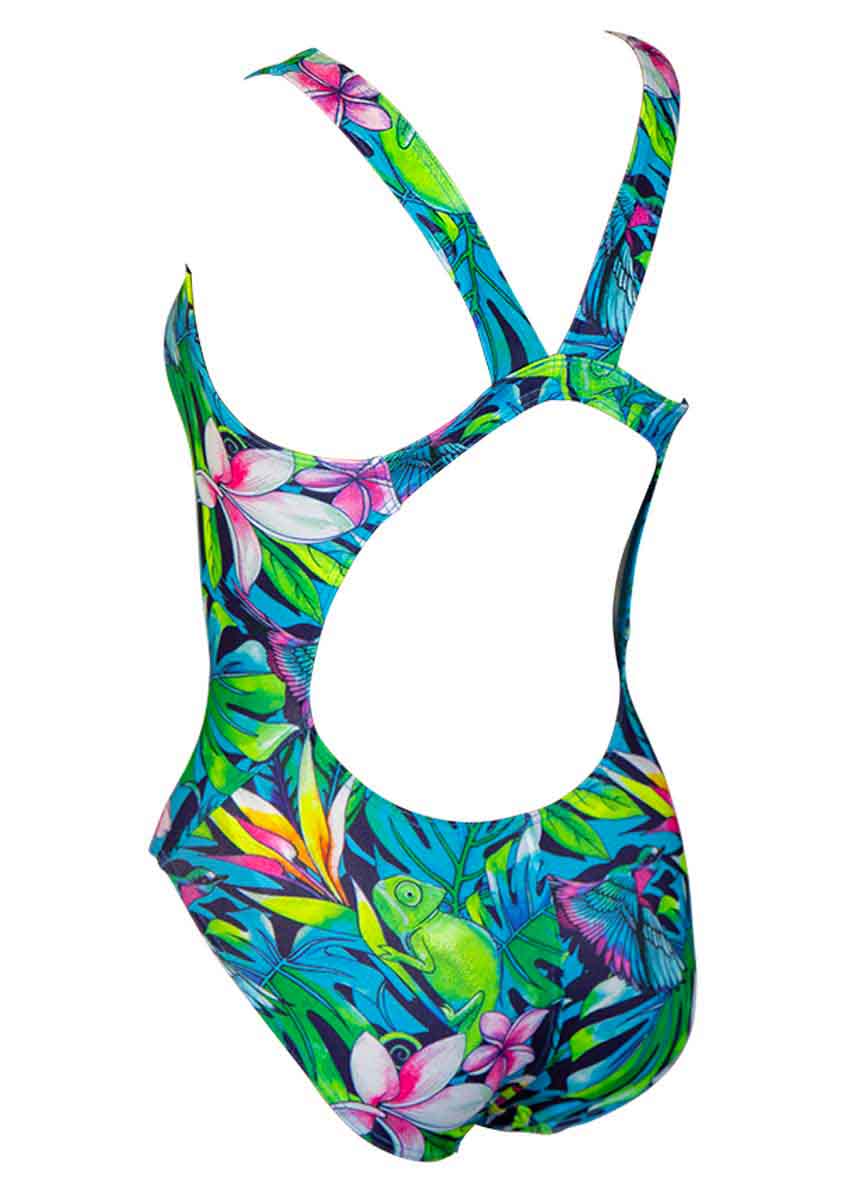 Turbo Women's Jungle Bird Swimsuit - Green-532211