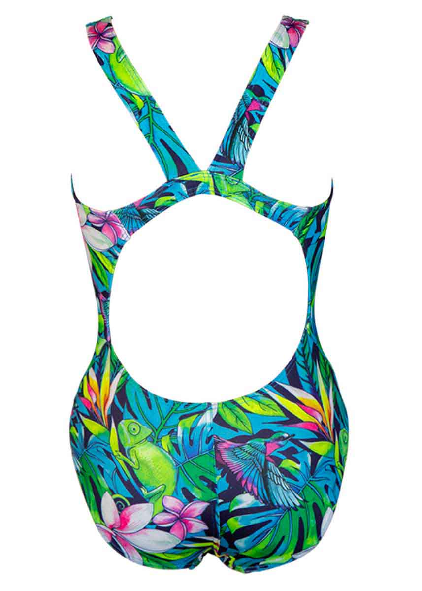 Turbo Women's Jungle Bird Swimsuit - Green-532212