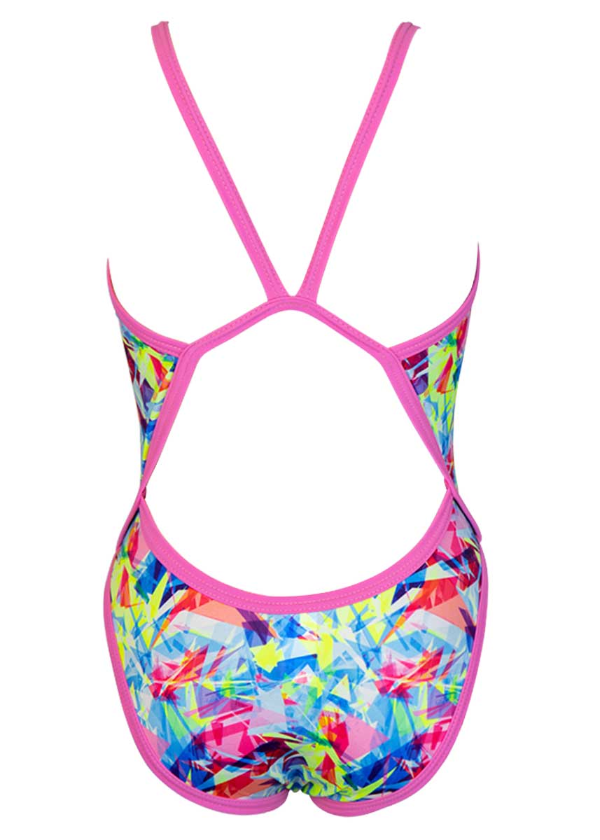Turbo Women's Broken Hearts Swimsuit - Pink-532185