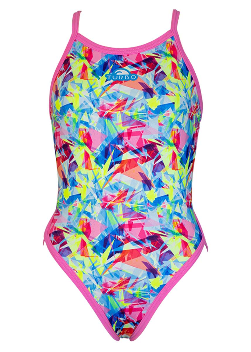 Turbo Women's Broken Hearts Swimsuit - Pink-532184