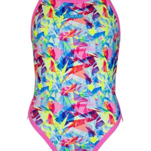 Turbo Girl's Broken Hearts Swimsuit - Pink-0