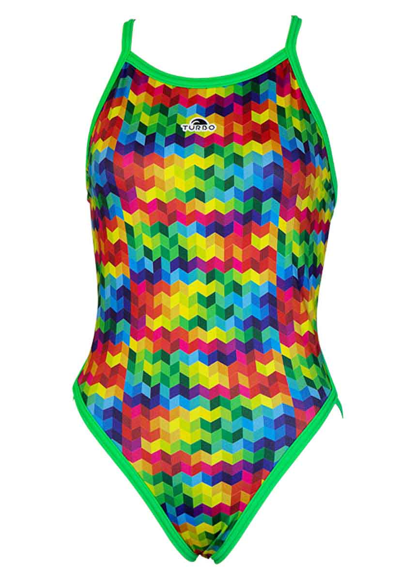 Turbo Women's Colourful Swimsuit - Multicoloured-532189