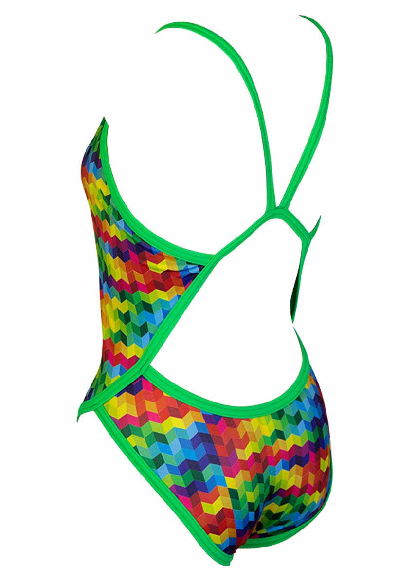 Turbo Women's Colourful Swimsuit - Multicoloured-532187