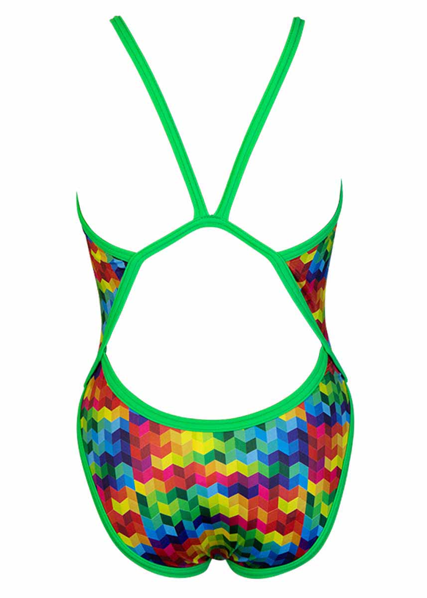 Turbo Women's Colourful Swimsuit - Multicoloured-532188