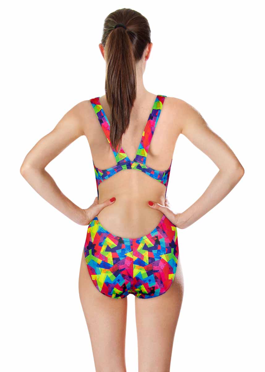 Turbo Women's Splash Swimsuit - Red-brand