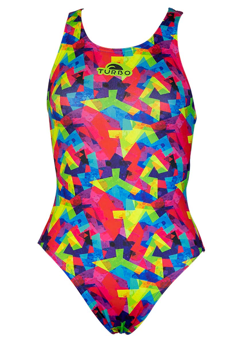 Turbo Women's Splash Swimsuit - Red-532228