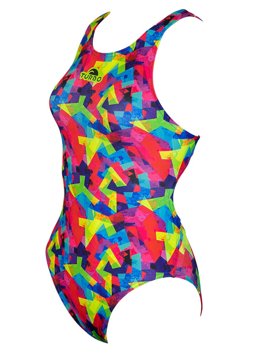 Turbo Women's Splash Swimsuit - Red-532226