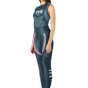 TYR Women's Category 5 Sleeveless Wetsuit - Black-0
