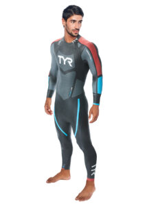 TYR Men's Category 3 Wetsuit - Black/Silver