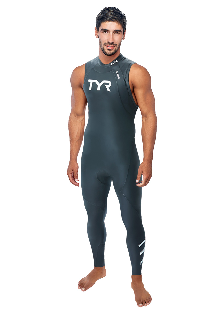 TYR Men's Category 1 Sleeveless Wetsuit - Black-0