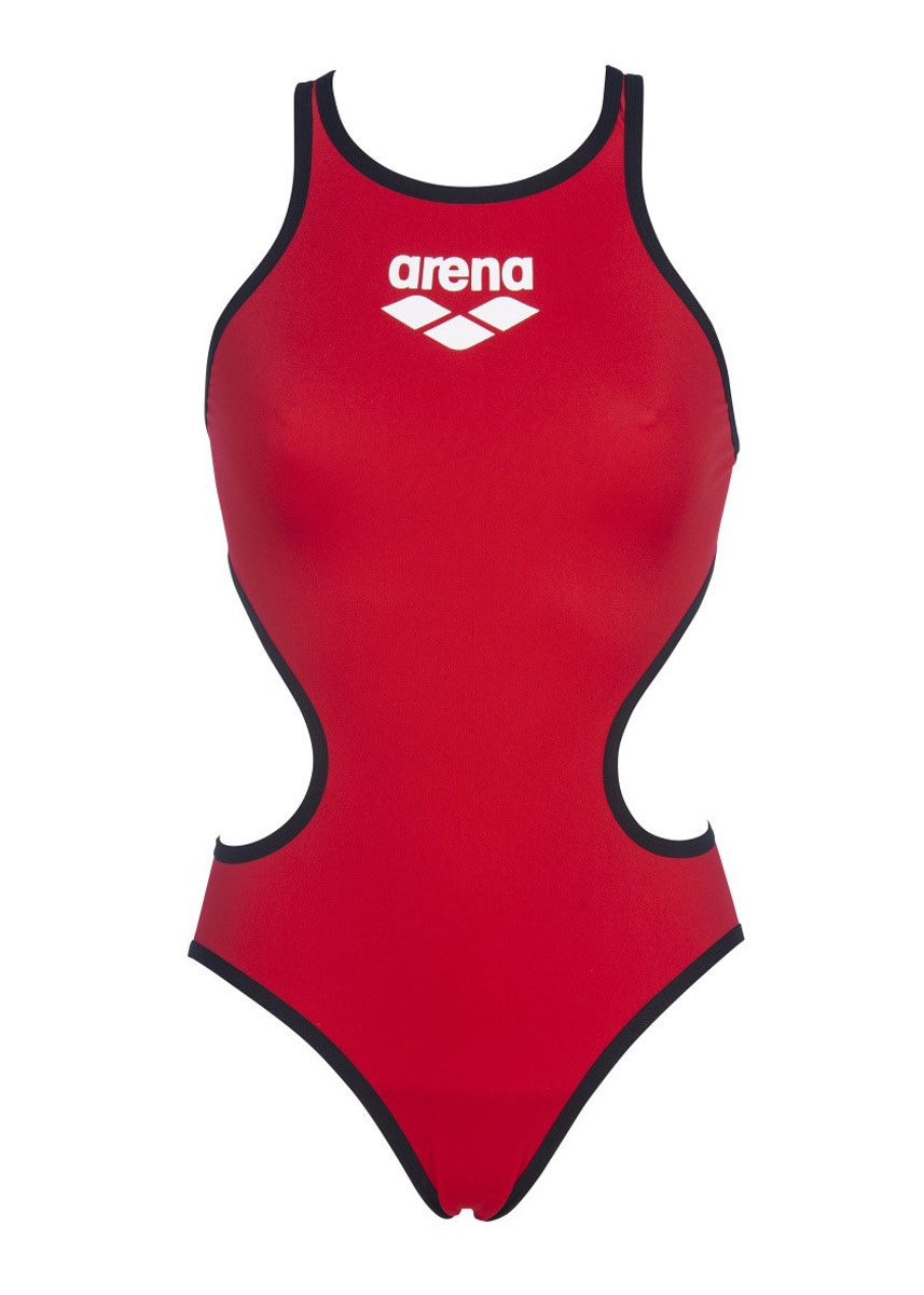 Arena Womens One Biglogo Swimsuit - Red / Black-533917