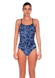 Arena Womens Carbonics Pro Challenge Back One Piece - Navy / Neon Blue