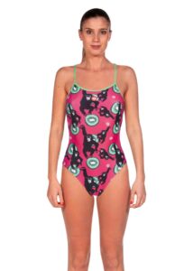 Arena Womens Crazy Monkeys Tie Back Swimsuit