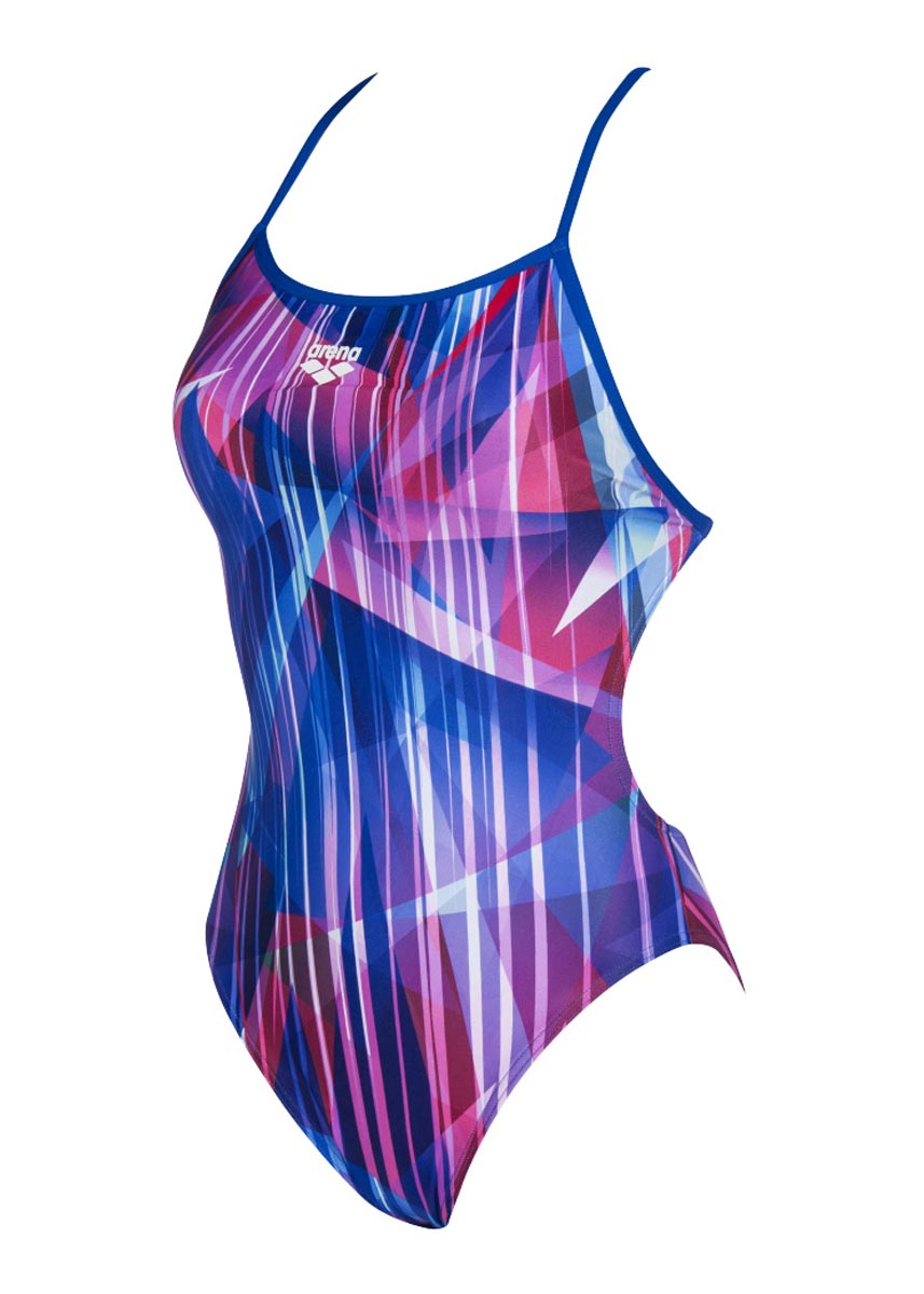 Arena Womens Shading Prism Booster Back Swimsuit - Neon Blue / Multi-534007