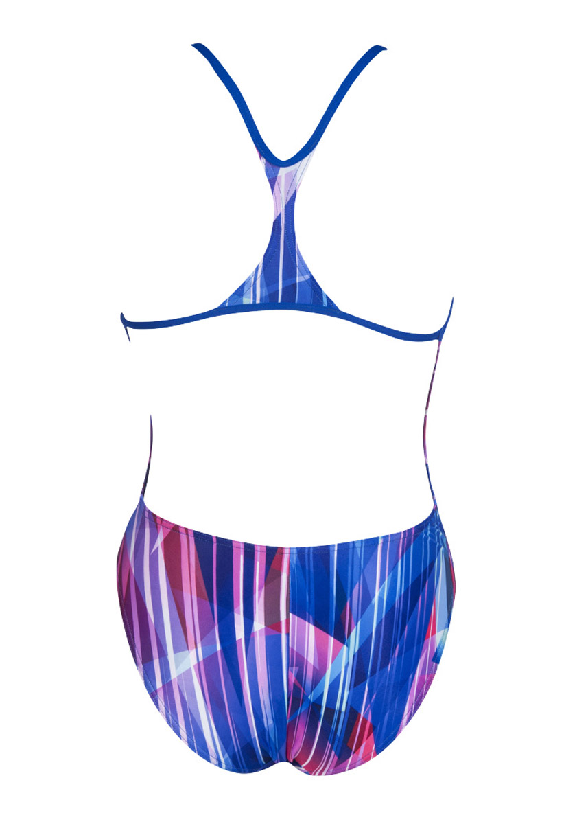 Arena Womens Shading Prism Booster Back Swimsuit - Neon Blue / Multi-534010