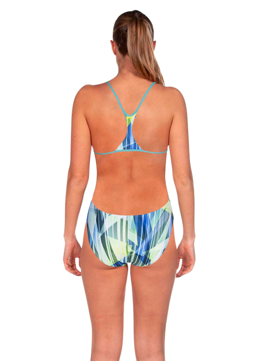 Arena Womens Shading Prism Booster Back Swimsuit - Mint / Multi-brand