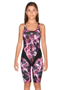 Arena Girls Night Lights Kneesuit - Black / Pink