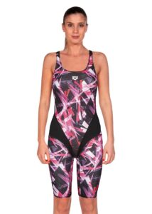 Arena Womens Night Lights Kneesuit - Black / Pink