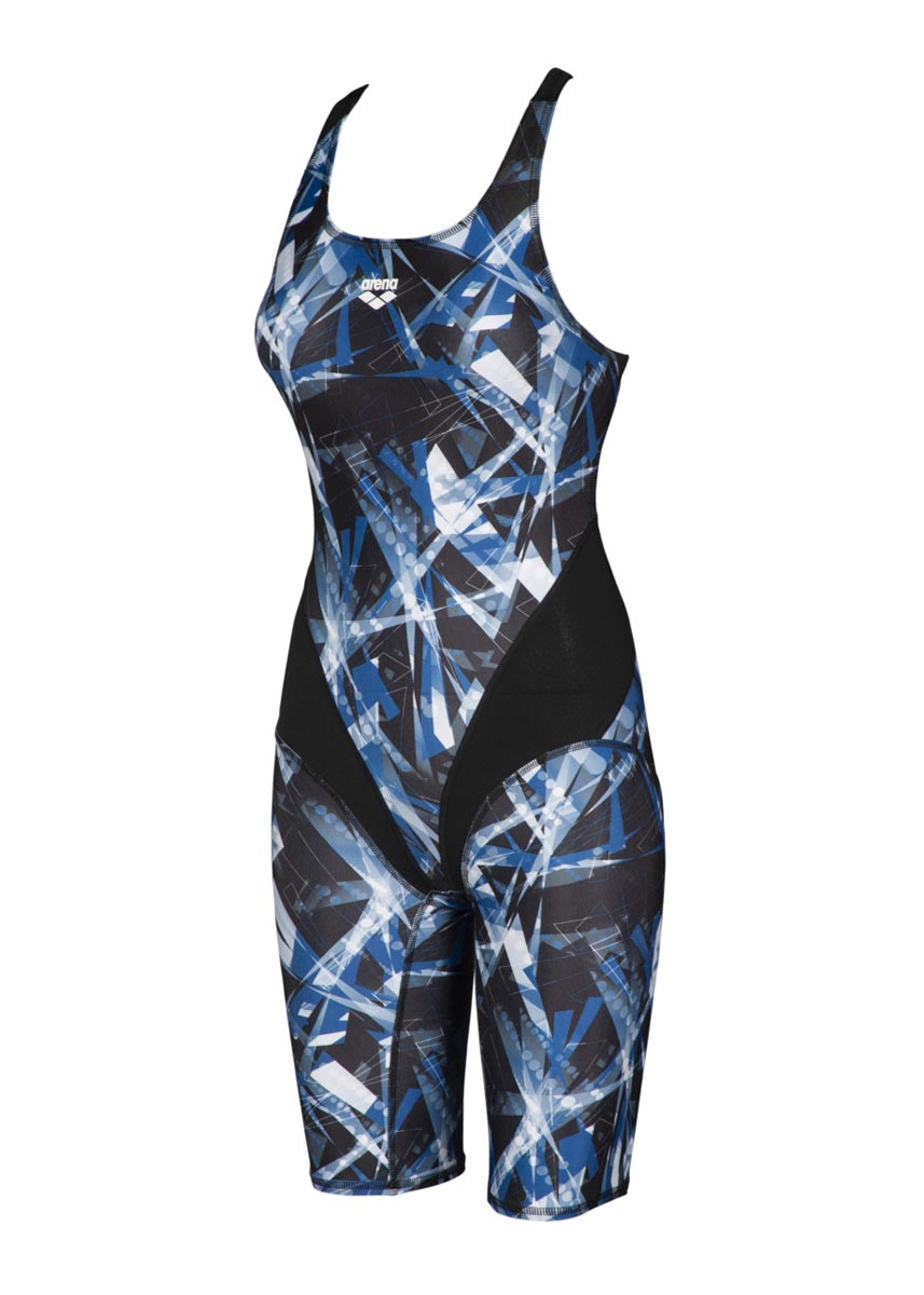 Arena Womens Night Lights Kneesuit - Black / White-533974
